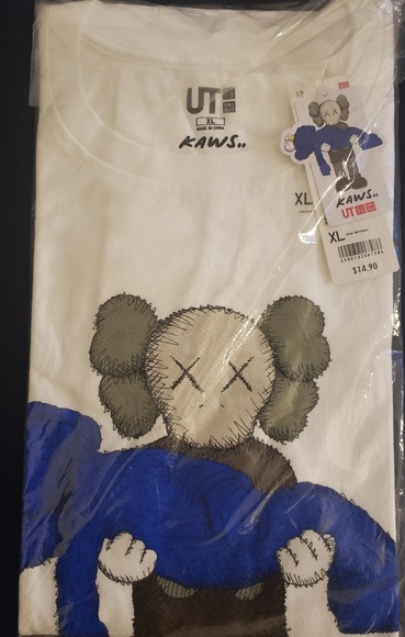 KAWS x Uniqlo UT Blue BFF GONE T-Shirt NWT - Picture 1 of 1